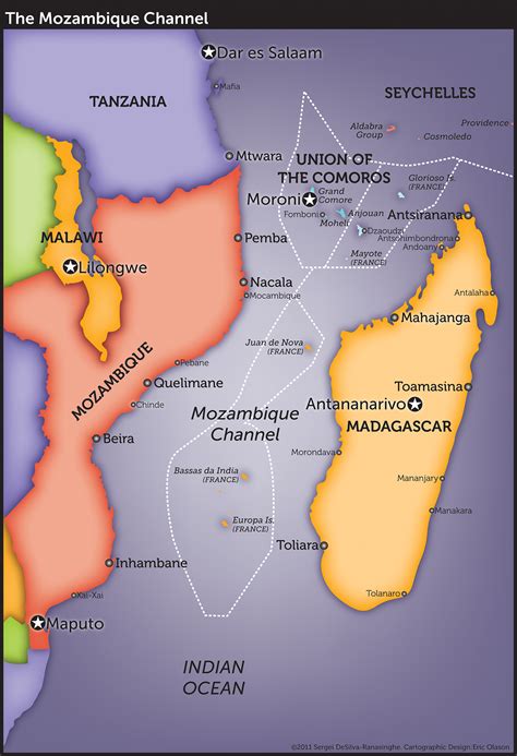 mozambique channel map